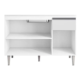 120cm Balcão Gabinete Cozinha Tatiane Amendoa/preto sem Tampo Ajl - 3