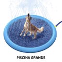Ver imagem 3 de Piscina Tapete Chafariz Inflavel Agua Pet Criança Cachorro Verao Divertido Brincadeira Sol Jardim Qu