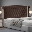 Ver imagem 2 de Cabeceira de Cama Box Toquio Casal 140 Cm Suede Rosê Eli Móveis e Decoração