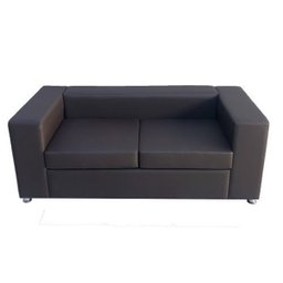 Sofá para Recepção de Escritório Linha Taranto Preto - 2