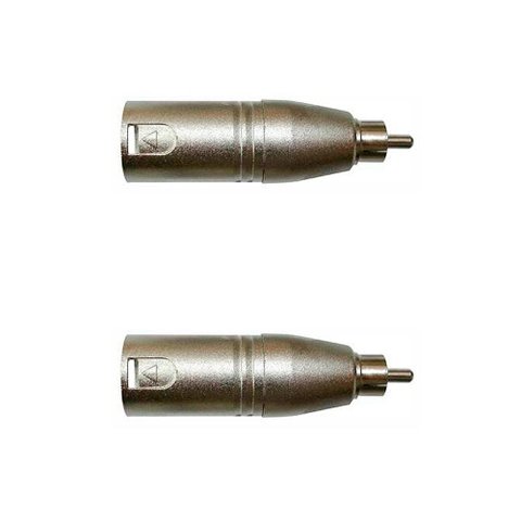 Kit Adaptadores Rca Macho P-xlr 3p Macho Niq. Wc 243 Ad (2un) Wireconex - Pç - 2