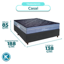 Ver imagem 3 de Cama Box + Colchão Casal Molas Ensacadas Petrus Paropas