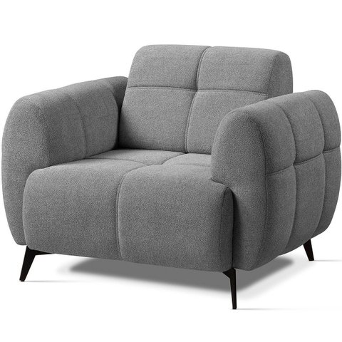 Kit 2 Poltronas para Sala e Escritório Decorativa Kania Linho Cinza