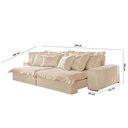 Ver imagem 2 de Sofá Luz Linho 02 Módulos de 90cm B25cm Meu Sofá Online A294 Linho Creme