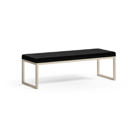 Recamier Confort Tam Queen 160 cm Base Preta Várias Cores - Datelli Design