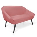 Ver imagem 3 de Namoradeira Suede Rose de Ferro