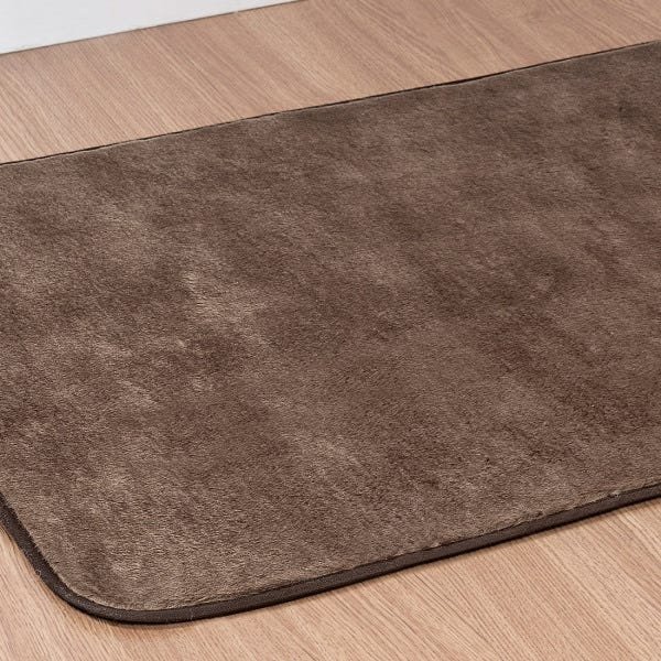 Tapete para Porta Retangular 68cm x 48cm Avulso com Base Antiderrapante e Tecido Pelúcia Cor:  - 3