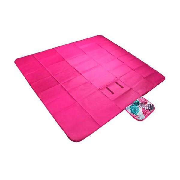 Tapete para Piquenique Impermeável Jacki Design Poliéster Dobrável - Fúcsia - 2