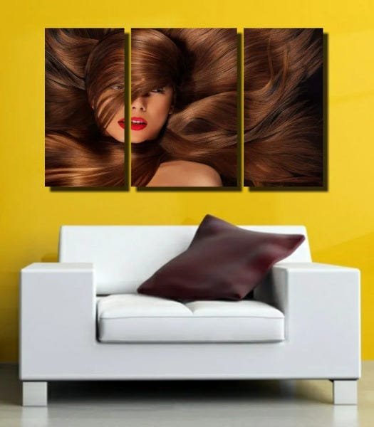 Quadro Decorativo Para Salão De Beleza 3 Peça m4 - 2