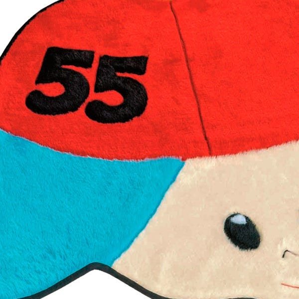 Tapete Decorativo Infantil de Menino Número Antiderrapante Cor: Vermelho - 3