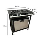 Ver imagem 4 de Fogão 2 Bocas Duplas Cefaz com Forno Linha Gold Baixa Pressão CFZG-117