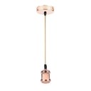 Ver imagem 1 de Lustre Pendente Luminaria Vintage Metal Rose