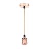Lustre Pendente Luminaria Vintage Metal Rose - 1