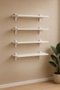 Ver imagem 4 de Kit com 4 Prateleiras Branca em Mdf
