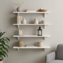 Ver imagem 2 de Kit com 4 Prateleiras Branca em Mdf