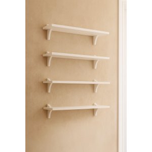 Kit com 4 Prateleiras Branca em Mdf