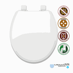 Assento Sanitário Oval Branco Evolution - 2 Assento Sanitário Oval Branco Evolution - 2