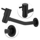 Ver imagem 2 de Torneira Link Longa Cozinha/tanque/jardim Preto Black Parede