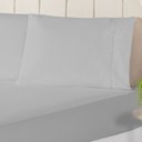 Ver imagem 3 de Jogo de Lençol Casal Padrão 3 Peças Paris 100% Algodão Percal 150 Fios:cinza