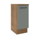 Ver imagem 1 de Balcão Armário de Cozinha 35 cm 1 Porta Rustic/Cinza Agata Madesa