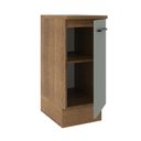 Ver imagem 6 de Balcão Armário de Cozinha 35 cm 1 Porta Rustic/Cinza Agata Madesa