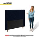 Ver imagem 4 de Cabeceira Cama Box Solteiro Viena 90cm Veludo Azul Marinho