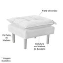 Ver imagem 3 de Puff Decorativo Heloíse Veludo Rosê