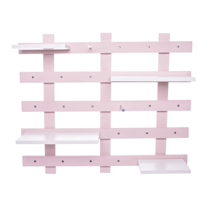 Estante Aérea Painel Organizador Ripado Premier Rosa