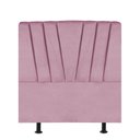 Ver imagem 2 de Cabeceira Estofada Bélgica 90CM Solteiro Courino Rosa - D A DECOR