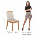 Ver imagem 5 de Conjunto Mesa de Jantar 6 Cadeiras Nairóbi Cinam/off Whi/bege - Ma Cinamomo/off White/bege 03