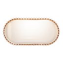 Ver imagem 2 de Travessa Oval de Cristal Pearl Âmbar Metalizado 30cm X 15cm X 2cm - Wolff