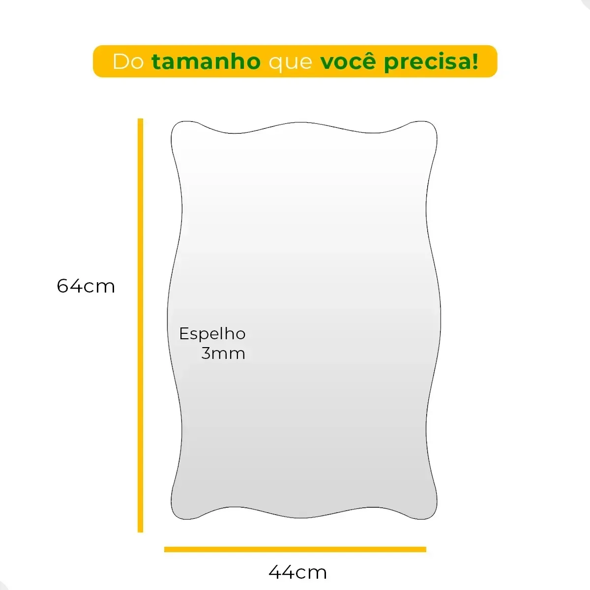 Ver imagem 5 de Espelho com Led Frio Decorativo de Parede Sala Quarto Banheiro Hall Camarim 44x64cm Mod. Paris