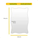 Ver imagem 5 de Espelho com Led Frio Decorativo de Parede Sala Quarto Banheiro Hall Camarim 44x64cm Mod. Paris