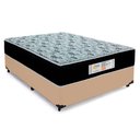 Ver imagem 1 de Cama Box Casal Sintético + Colchão Molas Ensacadas Sereneprime Sonnolux 138x188x65 Bege