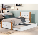 Ver imagem 5 de Cama Solteiro Bicama Auxiliar 2 Colchões Resistente Sol Cor:branco/nature