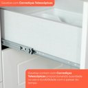 Ver imagem 5 de Balcão de Cozinha 80 cm Americana 2 Gavetas com Tampo 100% MDF Branco/Calcare - Henn