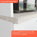 Ver imagem 6 de Balcão de Cozinha 80 cm Americana 2 Gavetas com Tampo 100% MDF Branco/Calcare - Henn