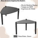 Ver imagem 5 de Mesa de Centro Organica Pes Madeira Nero Preto 28012 Artesano Nero Preto