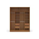 Ver imagem 3 de Guarda Roupa 4 Portas e 4 Gavetas Valência Freijo/creme - Politorno