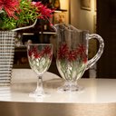 Ver imagem 4 de Conjunto de Jarra com 6 Taças de Cristal Red Flower 1,3L / 320ml Wolff
