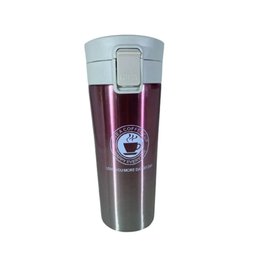 Copo Térmico em Aço Inox Squeeze Tampa com Isolamento a vácuo Café Quente Frio 500ml:Rosa/Unissex/Ún - 1