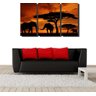Quadro Decorativo Elefante Savana Africa 3 Peças - 2