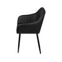 Ver imagem 3 de Kit 2 Poltronas Volga Or Design Pu Preto Base Metal