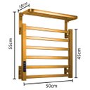 Ver imagem 5 de Toalheiro Elétrico Térmico Aquecido 45x 50 Dourado 220v