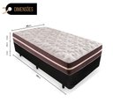 Ver imagem 3 de Cama Box Solteiro 88 Tecido Sintético Preto com Colchão Little Angel - Bello Box - Mola Superlastic
