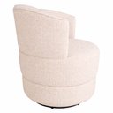 Ver imagem 6 de Poltrona Giratória Vitta Bouclé Off White - Sallar Home