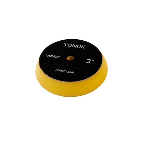 Boina Voxer Corte Leve Amarela 3" para Polimento Automotivo