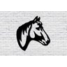 Escultura de Parede Quadro Cavalo Mdf 9mm Preto - 1