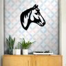 Escultura de Parede Quadro Cavalo Mdf 9mm Preto - 2