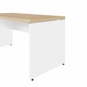 Ver imagem 5 de Mesa de Escritório 40mm em L Pés Painel F5 Office Cor:Macadâmia com Branco